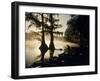 Classic Southern Scene of Fisherman Readying Equipment by the Texas/Louisiana Border-Ralph Crane-Framed Photographic Print