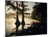 Classic Southern Scene of Fisherman Readying Equipment by the Texas/Louisiana Border-Ralph Crane-Mounted Photographic Print