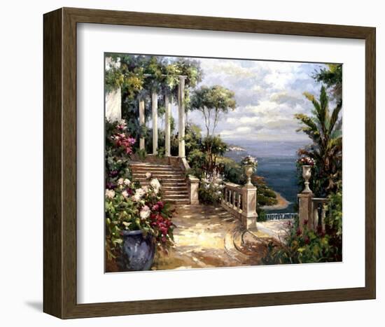 Classic Terrace View-Paline-Framed Art Print