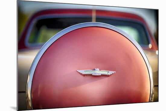 Classic Thunderbird Back View with the Spare Wheel Case-George Oze-Mounted Photographic Print