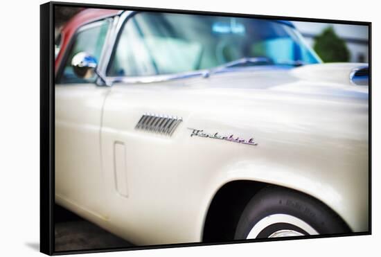 Classic Thunderbird Fender Detail-George Oze-Framed Stretched Canvas