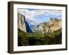 Classic Tunnel-View, Bridalveil Falls, El Capitan and Half Dome, Yosemite, California, USA-Tom Norring-Framed Premium Photographic Print