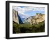 Classic Tunnel-View, Bridalveil Falls, El Capitan and Half Dome, Yosemite, California, USA-Tom Norring-Framed Premium Photographic Print