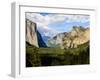 Classic Tunnel-View, Bridalveil Falls, El Capitan and Half Dome, Yosemite, California, USA-Tom Norring-Framed Premium Photographic Print