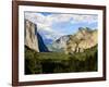 Classic Tunnel-View, Bridalveil Falls, El Capitan and Half Dome, Yosemite, California, USA-Tom Norring-Framed Photographic Print