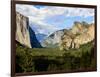 Classic Tunnel-View, Bridalveil Falls, El Capitan and Half Dome, Yosemite, California, USA-Tom Norring-Framed Photographic Print