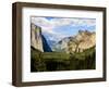 Classic Tunnel-View, Bridalveil Falls, El Capitan and Half Dome, Yosemite, California, USA-Tom Norring-Framed Photographic Print