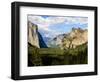 Classic Tunnel-View, Bridalveil Falls, El Capitan and Half Dome, Yosemite, California, USA-Tom Norring-Framed Photographic Print