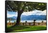 Classic View From Villa Balbianello-George Oze-Framed Stretched Canvas