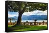 Classic View From Villa Balbianello-George Oze-Framed Stretched Canvas