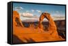 Classic View of Famous Delicate Arch at Sunset, Utah-lbryan-Framed Stretched Canvas