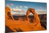 Classic View of Famous Delicate Arch at Sunset, Utah-lbryan-Mounted Photographic Print