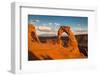 Classic View of Famous Delicate Arch at Sunset, Utah-lbryan-Framed Photographic Print