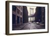 Classic View of the Manhattan Bridge Tower in Brooklyn. June 1974-null-Framed Photo