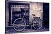 Classic Vintage Retro City Bicycle In Copenhagen, Denmark-mffoto-Stretched Canvas