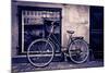 Classic Vintage Retro City Bicycle In Copenhagen, Denmark-mffoto-Mounted Art Print