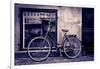 Classic Vintage Retro City Bicycle In Copenhagen, Denmark-mffoto-Framed Art Print