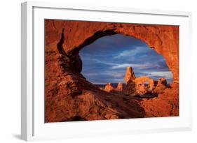 Classic Windows View at Arches National Park in Morning Light-Vincent James-Framed Photographic Print