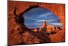 Classic Windows View at Arches National Park in Morning Light-Vincent James-Mounted Photographic Print