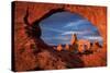 Classic Windows View at Arches National Park in Morning Light-Vincent James-Stretched Canvas