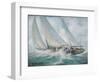 Classic Yacht - Twixt Wind and Water-Richard Willis-Framed Giclee Print