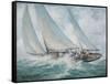 Classic Yacht - Twixt Wind and Water-Richard Willis-Framed Stretched Canvas