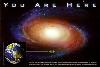 Classic You Are Here Galaxy Space Science Poster Print-null-Lamina Framed Poster