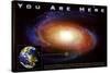 Classic You Are Here Galaxy Space Science Poster Print-null-Stretched Canvas