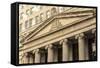 Classical Architecture in the Financial District-Amanda Hall-Framed Stretched Canvas