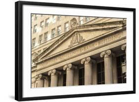 Classical Architecture in the Financial District-Amanda Hall-Framed Photographic Print