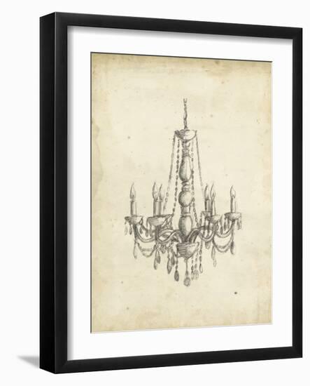 Classical Chandelier II-Ethan Harper-Framed Art Print