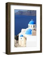 Classical Church of Santorini Island in Greece-viperagp-Framed Photographic Print