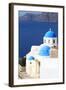 Classical Church of Santorini Island in Greece-viperagp-Framed Photographic Print