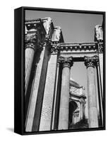 Classical Columns of the Palace of the Legion of Honor in Golden Gate Park-Walker Evans-Framed Stretched Canvas