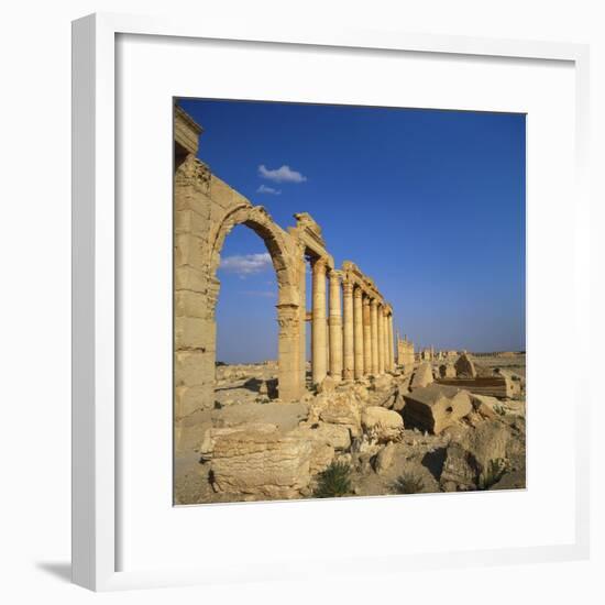 Classical Columns, Palmyra, Syria-Christopher Rennie-Framed Photographic Print