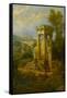 Classical Composition, a Tomb-Joseph Michael Gandy-Framed Stretched Canvas