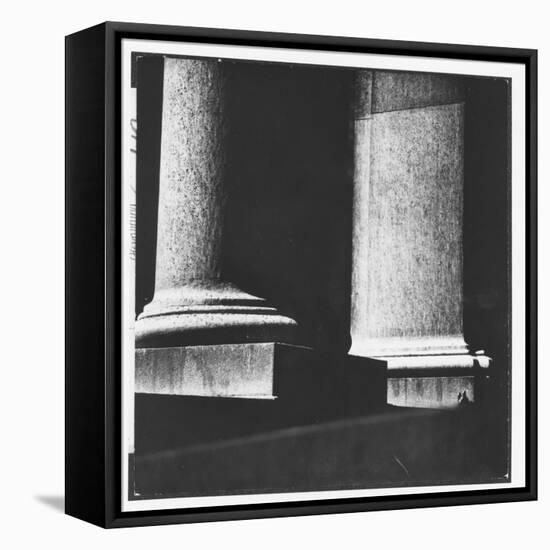 Classical Doric Column in Interior of Penn Station-Walker Evans-Framed Stretched Canvas