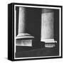 Classical Doric Column in Interior of Penn Station-Walker Evans-Framed Stretched Canvas