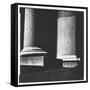 Classical Doric Column in Interior of Penn Station-Walker Evans-Framed Stretched Canvas