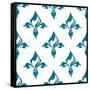 Classical French Fleur-De-Lis Seamless Pattern-seamartini-Framed Stretched Canvas