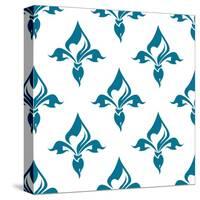 Classical French Fleur-De-Lis Seamless Pattern-seamartini-Stretched Canvas