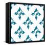 Classical French Fleur-De-Lis Seamless Pattern-seamartini-Framed Stretched Canvas