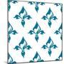 Classical French Fleur-De-Lis Seamless Pattern-seamartini-Mounted Art Print