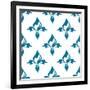 Classical French Fleur-De-Lis Seamless Pattern-seamartini-Framed Art Print