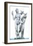 Classical Greek Statue of Aphrodite, Pan and Eros-Chris Hellier-Framed Photographic Print