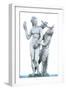 Classical Greek Statue of Aphrodite, Pan and Eros-Chris Hellier-Framed Photographic Print