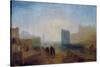 Classical Harbour Scene; Possibly Based on Le Havre-J. M. W. Turner-Stretched Canvas