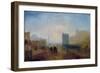 Classical Harbour Scene; Possibly Based on Le Havre-J. M. W. Turner-Framed Giclee Print