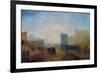 Classical Harbour Scene; Possibly Based on Le Havre-J. M. W. Turner-Framed Giclee Print