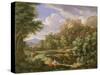 Classical Landscape, 1717-Bernard Lens III-Stretched Canvas